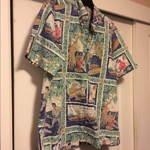 Reyn Spooner Hawaiian shirt man SZ: L/XL